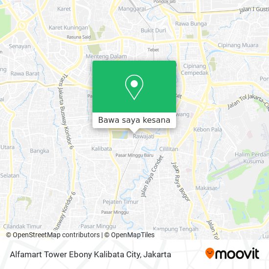 Peta Alfamart Tower Ebony Kalibata City