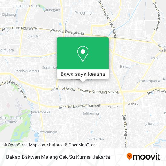 Peta Bakso Bakwan Malang Cak Su Kumis