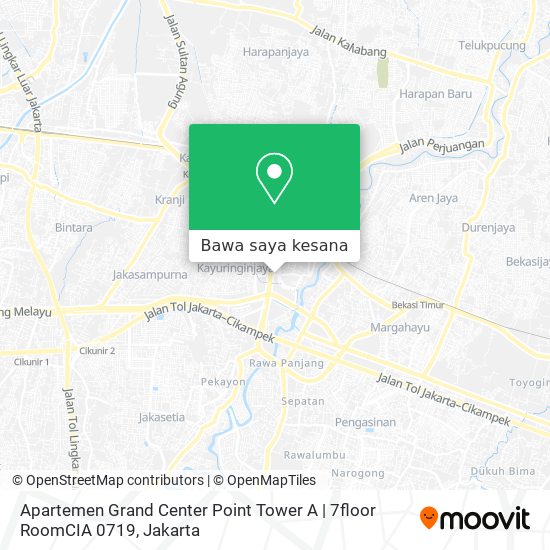 Peta Apartemen Grand Center Point Tower A | 7floor RoomCIA 0719