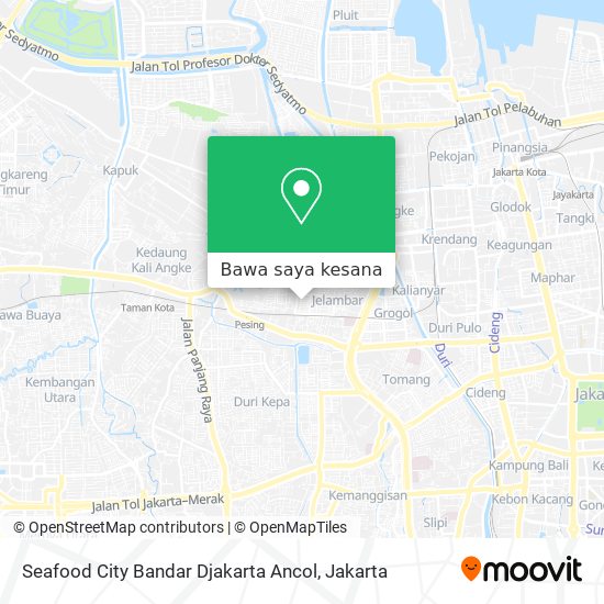 Peta Seafood City Bandar Djakarta Ancol