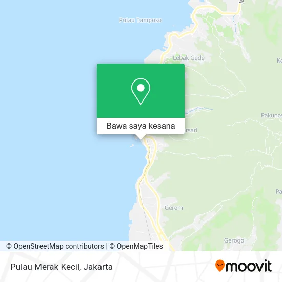 Peta Pulau Merak Kecil
