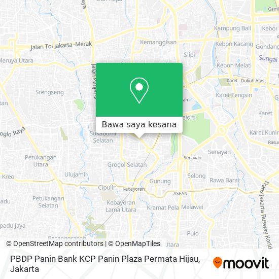 Peta PBDP Panin Bank KCP Panin Plaza Permata Hijau