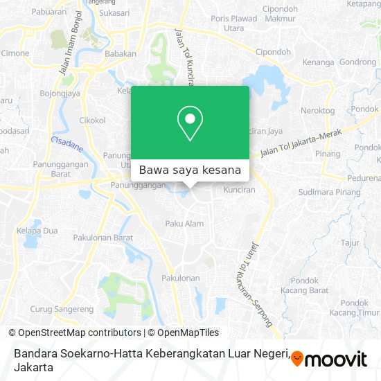 Peta Bandara Soekarno-Hatta Keberangkatan Luar Negeri