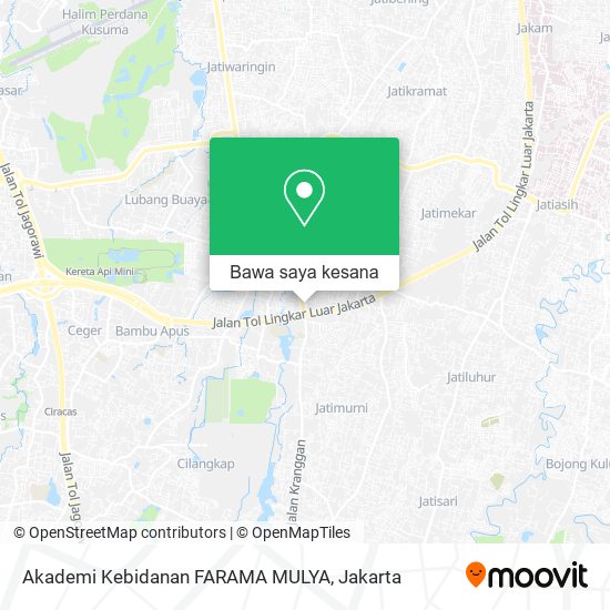 Peta Akademi Kebidanan FARAMA MULYA