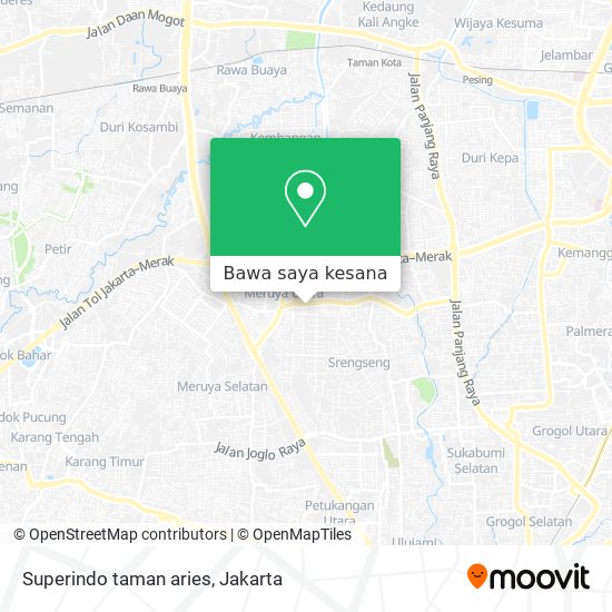 Peta Superindo taman aries