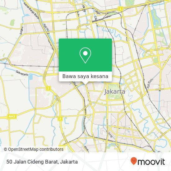 Peta 50 Jalan Cideng Barat