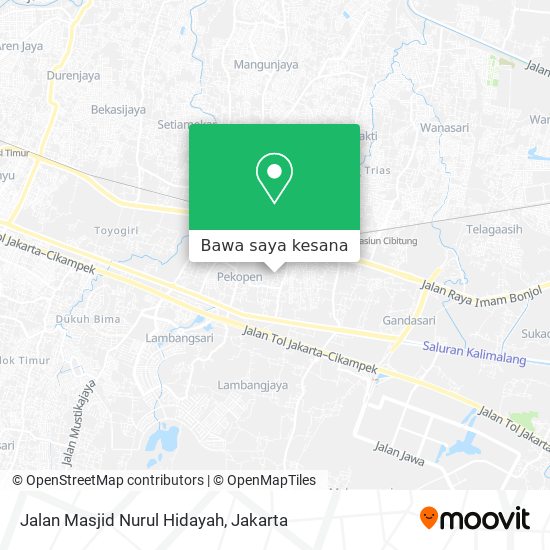 Peta Jalan Masjid Nurul Hidayah