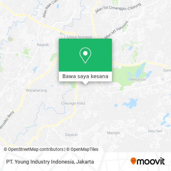 Peta PT. Young Industry Indonesia