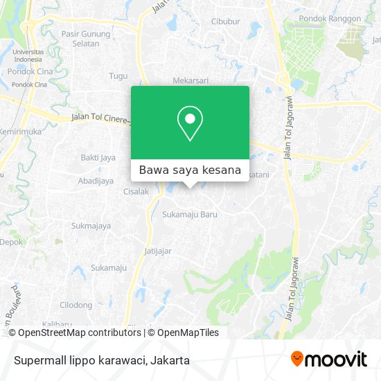 Peta Supermall lippo karawaci