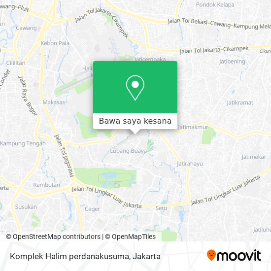 Peta Komplek Halim perdanakusuma