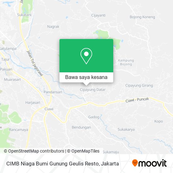 Peta CIMB Niaga Bumi Gunung Geulis Resto