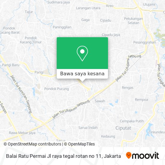 Peta Balai Ratu Permai Jl raya tegal rotan no 11