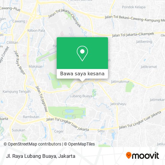 Peta Jl. Raya Lubang Buaya