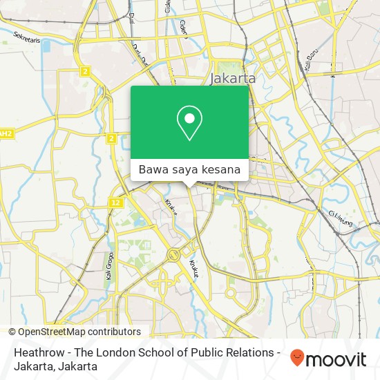 Peta Heathrow - The London School of Public Relations - Jakarta
