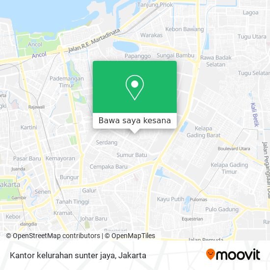 Peta Kantor kelurahan sunter jaya