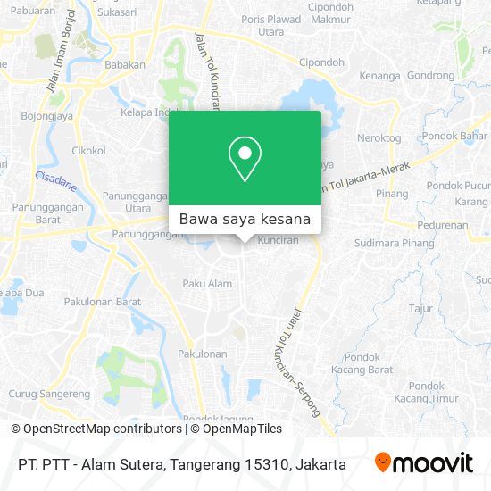 Peta PT. PTT - Alam Sutera, Tangerang 15310
