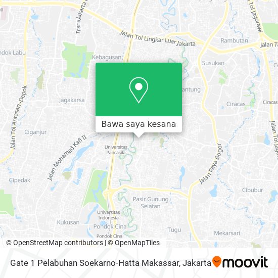 Peta Gate 1 Pelabuhan Soekarno-Hatta Makassar