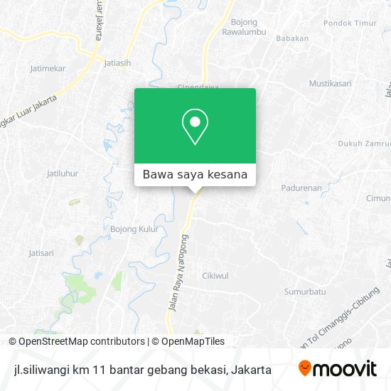 Peta jl.siliwangi km 11 bantar gebang bekasi