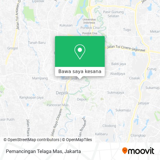 Peta Pemancingan Telaga Mas