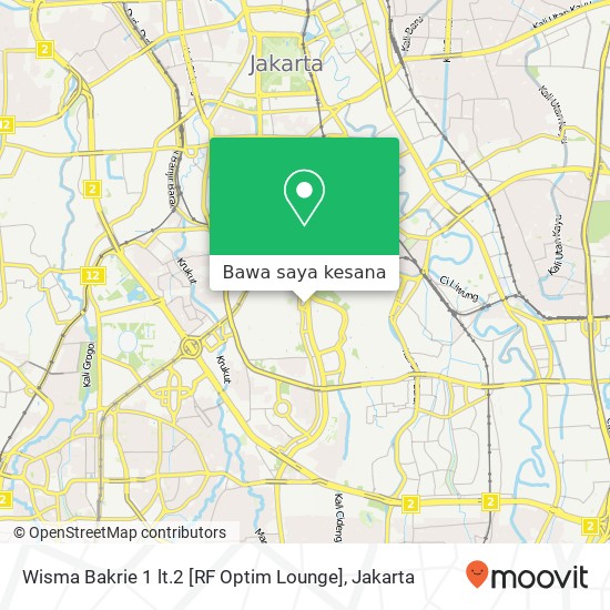 Peta Wisma Bakrie 1 lt.2 [RF Optim Lounge]