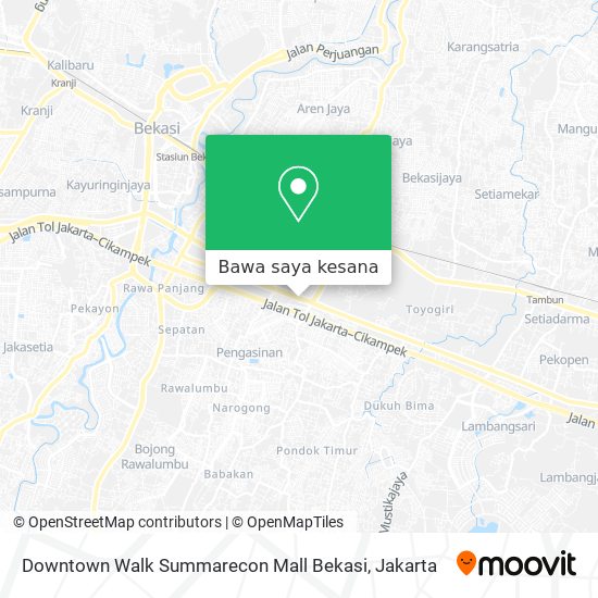 Peta Downtown Walk Summarecon Mall Bekasi