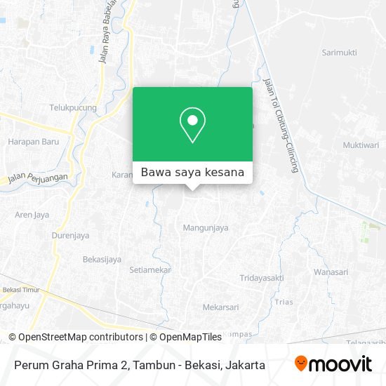 Peta Perum Graha Prima 2, Tambun - Bekasi