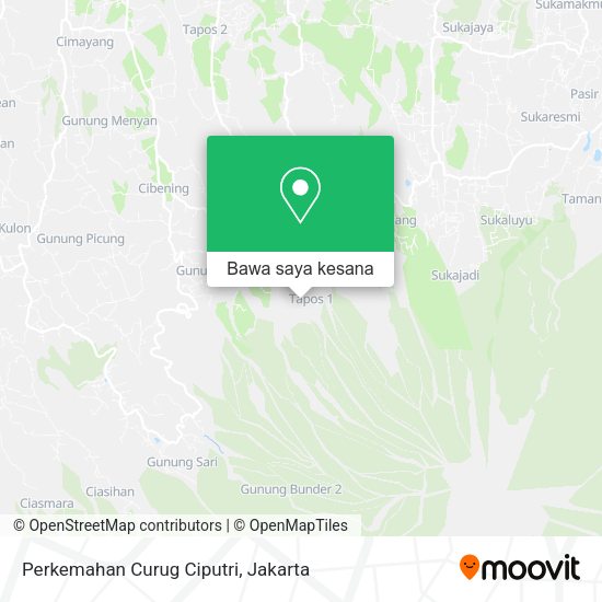 Peta Perkemahan Curug Ciputri