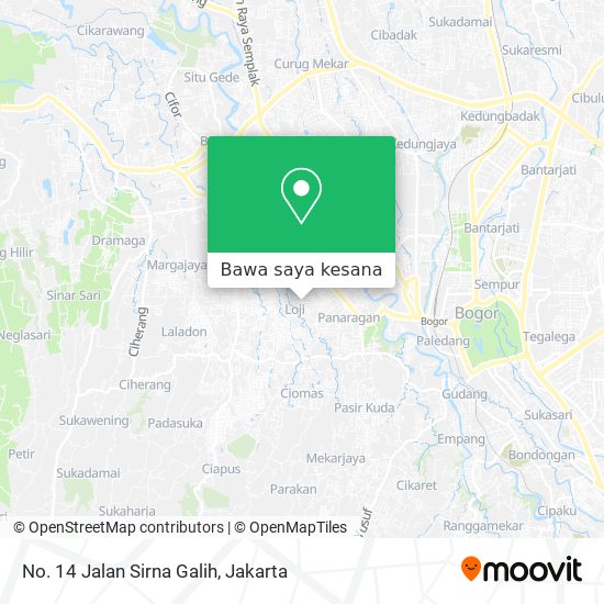 Peta No. 14 Jalan Sirna Galih