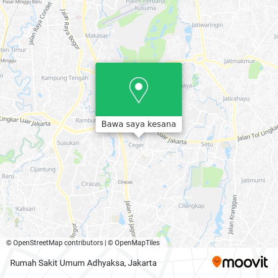 Peta Rumah Sakit Umum Adhyaksa