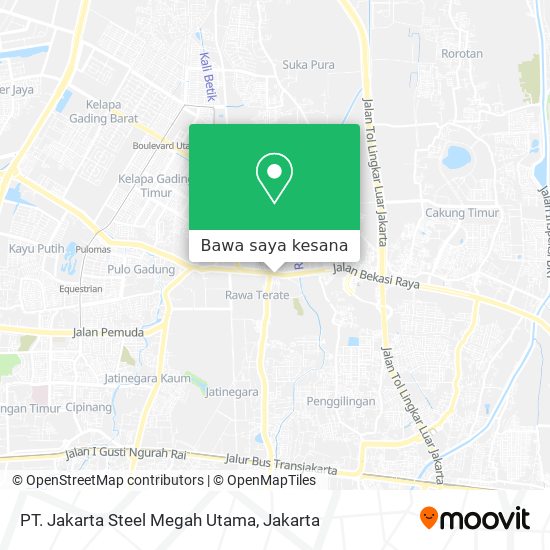 Peta PT. Jakarta Steel Megah Utama