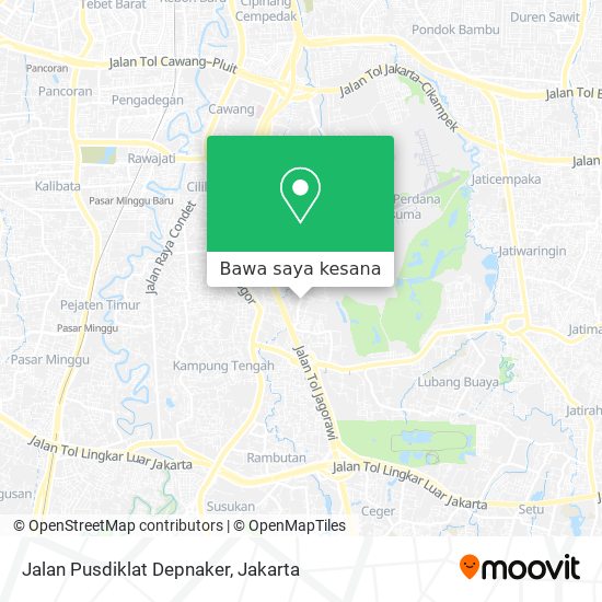 Peta Jalan Pusdiklat Depnaker