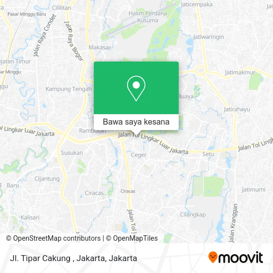 Peta Jl. Tipar Cakung , Jakarta