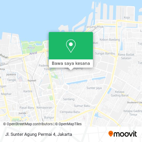 Peta Jl. Sunter Agung Permai 4