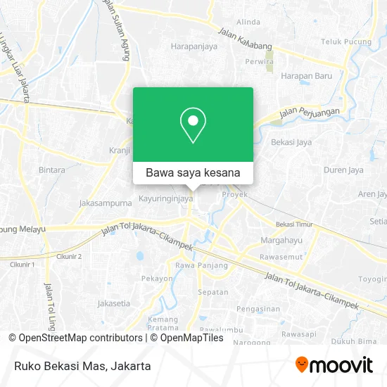 Peta Ruko Bekasi Mas