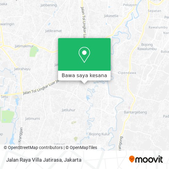 Peta Jalan Raya Villa Jatirasa