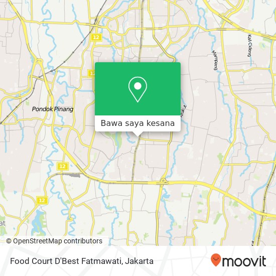 Peta Food Court D'Best Fatmawati