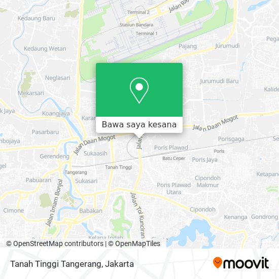 Peta Tanah Tinggi Tangerang