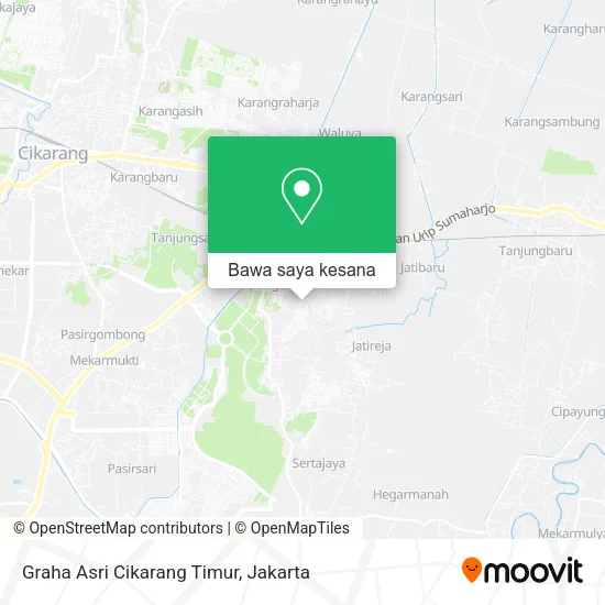 Peta Graha Asri Cikarang Timur