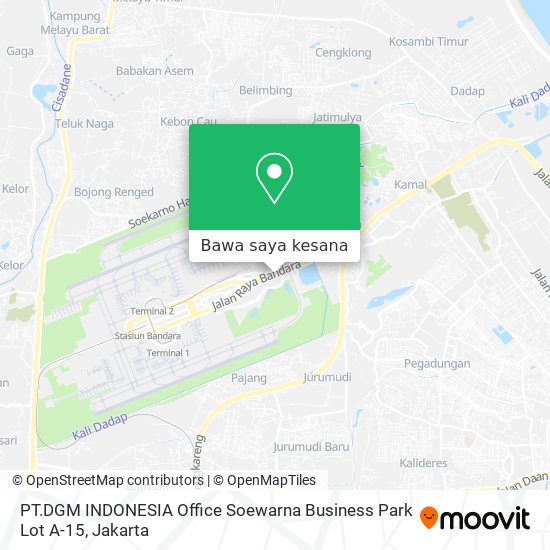 Peta PT.DGM INDONESIA Office Soewarna Business Park Lot A-15