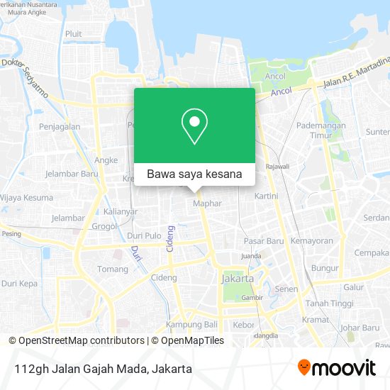 Peta 112gh Jalan Gajah Mada