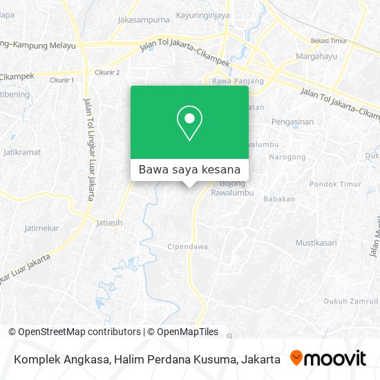 Peta Komplek Angkasa, Halim Perdana Kusuma