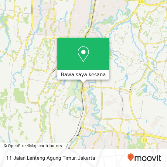 Peta 11 Jalan Lenteng Agung Timur