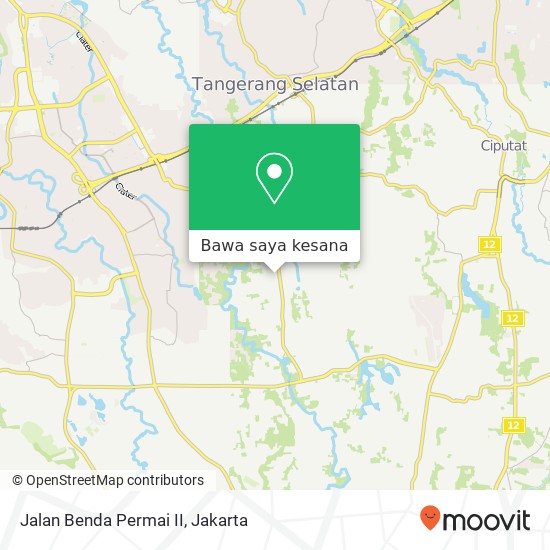 Peta Jalan Benda Permai II