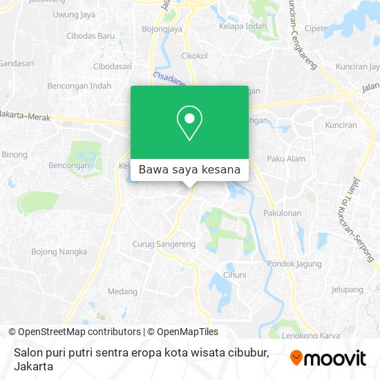 Peta Salon puri putri sentra eropa kota wisata cibubur