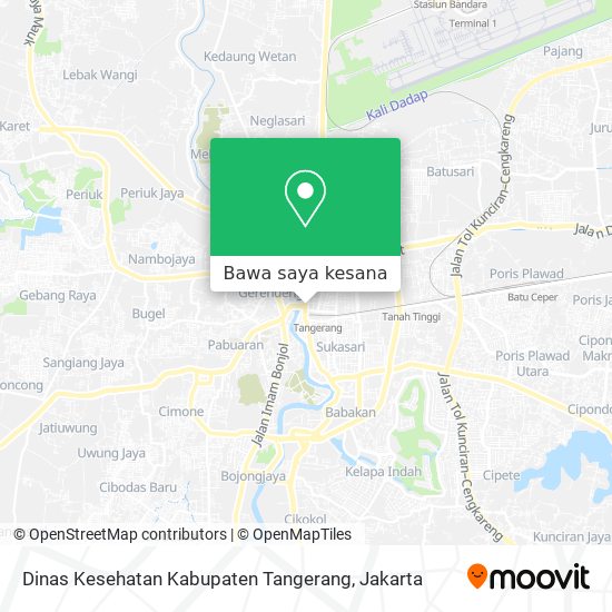 Peta Dinas Kesehatan Kabupaten Tangerang