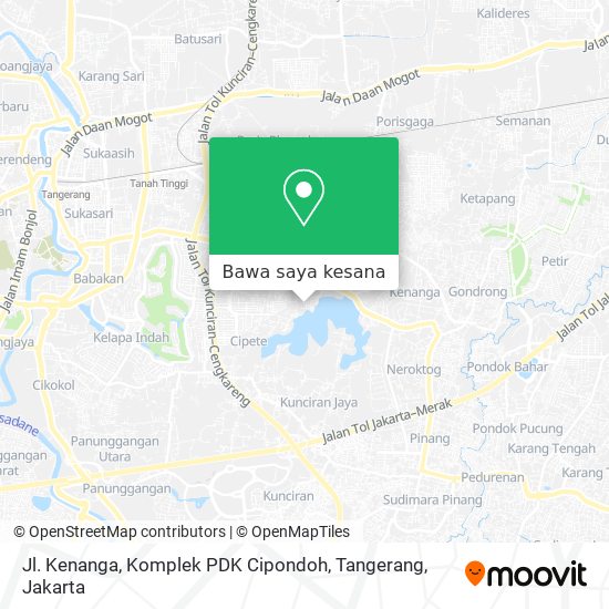 Peta Jl. Kenanga, Komplek PDK Cipondoh, Tangerang