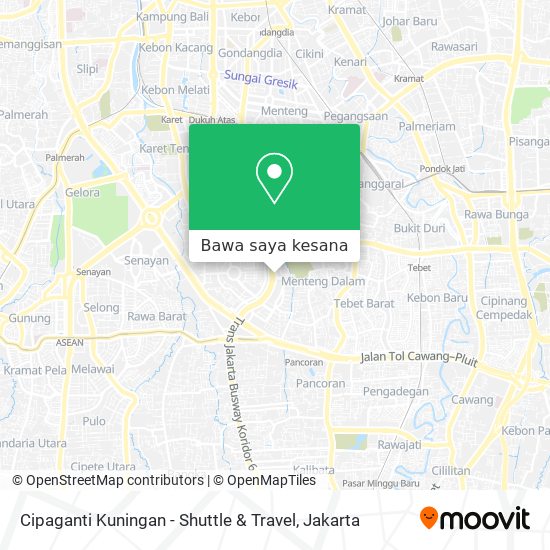 Peta Cipaganti Kuningan - Shuttle & Travel