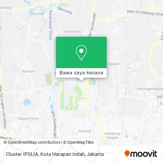 Peta Cluster IFOLIA, Kota Harapan Indah