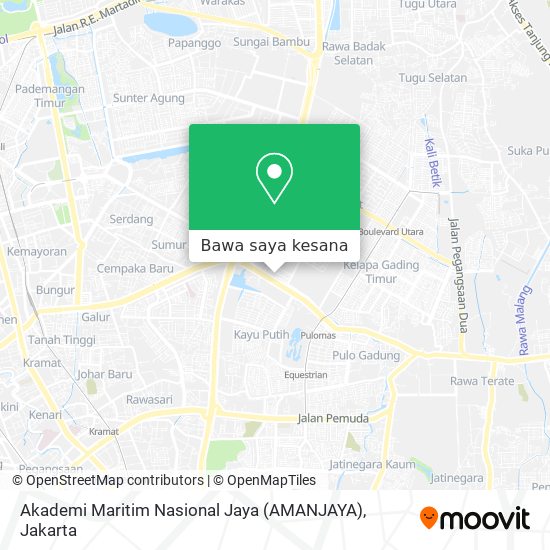 Peta Akademi Maritim Nasional Jaya (AMANJAYA)