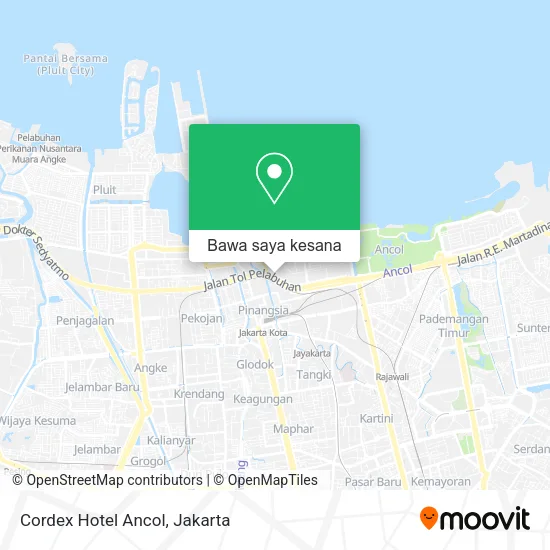 Peta Cordex Hotel Ancol